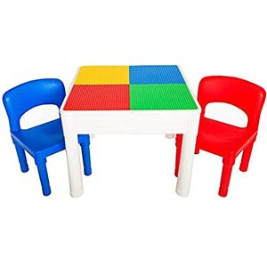 Playmags PlayBuild Kids Ensemble de Table de Jeu et de Construction 4 en 1 pour activités intérieures, Jeux d'eau en Plein air, Rangement de Jouets et Jeux de Construction Amusants – Comprend 2 chaises - Publicité