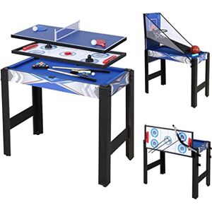 HLC Table Multijeux Enfant 5 en 1 avec Snooker, Tir à l'arc, Hockey, Tennis De Table, Basket-Ball pour Famille, Parent-Enfant, Jeux De Table Interactifs (92 * 46 * 73cm) - Publicité