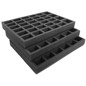 Navara Plateau de rechange pour Gamesworkshop Classic en plastique pour figurines Transportez 102 troupes sur des bases jusqu'à 32 mm. Idéal pour 9 escouades de 10 troupes de 50 mm de haut, plus 12 HQ. Publicité