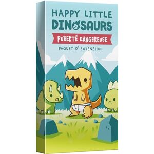 Asmodee TeeTurtle Happy Little Dinosaurs Extension : Puberté Dangereuse Jeux de société Jeux de cartes Jeux adultes et enfants à partir de 8 ans 2 à 4 joueurs Version française - Publicité
