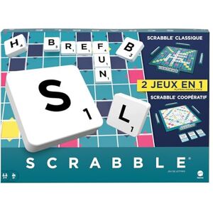 Mattel Scrabble Jeu De Société Familial avec 2 Modes De Jeu, 50 Cartes Objectif Incluses, pour 2 À 4 Joueurs, Version Française, Jouet Enfant, A Partir De 10 Ans, HWD44 - Publicité