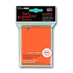 Ultra Pro 330522 Jeu De Cartes Housse De Protection Petit Orange 60 Pièces D10 - Publicité