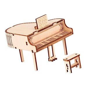 Toyvian 1 Jeu Piano Boîte à Musique Casse-tête en Bois 3D Piano D'assemblage en Bois Kit De Modèle De Puzzle en Bois 3D Modèle De Puzzle en Bois Piano Puzzle Piano Enfant Tige Manuel - Publicité