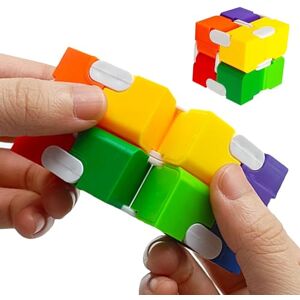 lxjel Blocs Cube Arc-en-,Jouet Cube Arc-en-  Jouets de Voyage Cubes de Puzzle colorés Casse-tête Portable innovant, Jouet pour Adultes, Puzzle Cube, pour Les familles, Les Amoureux, Les Amis - Publicité