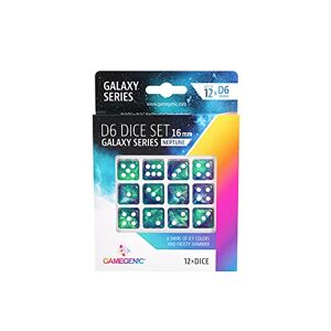 Asmodee Gamegenic Galaxy Series -Aurora- Ensemble de dés RPG Set de 7 Dés Jeux de rôle (JDR) Jeux de société Jeux de Cartes Jeux de dés Accessoires et Fournitures pour Jeux de société - Publicité