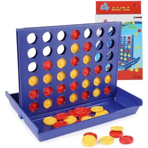 SULOLI Puissance 4 Jeux de Société Jeu Portable Amusant pour 2 Joueurs à Partir de 6 Ans(15 * 3 * 26cm) - Publicité