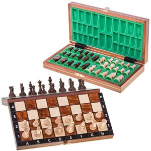 SQUARE GAME Square Echecs en Bois MAGNETIQUE Classic Échiquier & Pièces d'échecs - Publicité