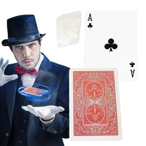 leryveo Cartes de Poker flottantes Magic Cards Marked Stripper Deck Cartes à Jouer Magic Props UFO Card Réutilisable Floating Flying Playing Card Cartes de Poker pour, Adultes, Bureaux, école - Publicité
