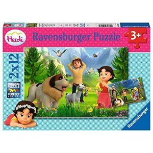 Ravensburger PUZZLE- Heidi Gemeinsame Zeit in Den Bergen  40055555563 Jeu de Puzzle 12 pièce(s), 05143, Jaune - Publicité