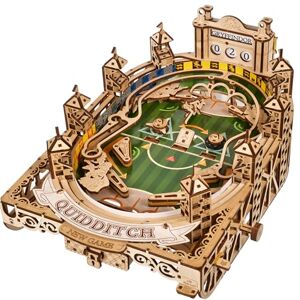 UGEARS Harry Potter Quidditch Flipper en Bois Maquette en Bois à Construire Puzzle 3D Bois Jeu de Flipper Bois mécanique Expérience de Flipper dans la Conception de Puzzles 3D - Publicité