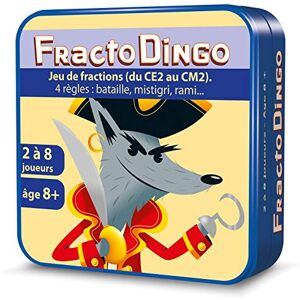 Asmodee Aritma FractoDingo CE2 au CM2 Pour Enfants dès 8 Ans Jeu Amusant sur les Fractions 3 Niveaux de Difficultés Jeu de Cartes Ludique et Educatif Format Voyage 15 Min - Publicité