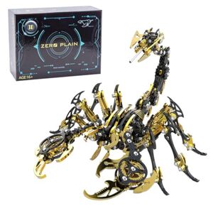 DIYON Puzzle 3D en Métal, 3D Métal Modèle Kits Puzzles pour Enfants et Adultes,Modèle de Punk Scorpion en métal DIY Punk,Puzzle Cadeaux danniversaire et de Noël-200Pièces/Noir dor - Publicité