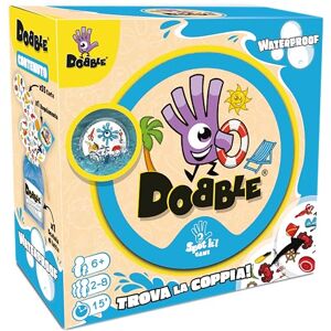 Asmodee Dobble : étanche, Jeu de Cartes pour Toute la Famille, édition en Italien, 8247, célibataire - Publicité