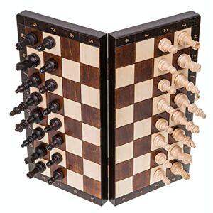 SQUARE GAME Square Echecs en Bois MAGNETIQUE LUX Échiquier & Pièces d'échecs - Publicité