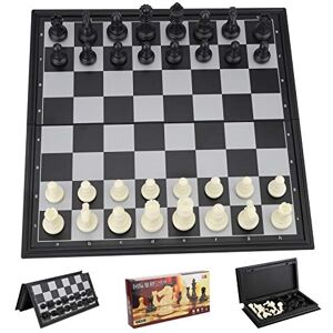 ChuerTech Jeu D'Échecs, Echec Magnétique en Echec Deluxe, Pliable Echecs Magnétique Coffret Éducatif Jeu pour Voyage pour Enfants à Partir de 6 Ans et Adultes (25CM x 25CM) - Publicité