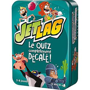 Asmodee Cocktail Games Jet Lag Jeu d'Ambiance pour Adultes et Enfants dès 12 ans Quiz Décalé et Hilarant Jeu de Société pour Soirées entre Amis -3 à 8 Joueurs 20 min En Français - Publicité