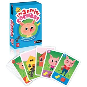 Nathan Les 3 petits cochons Jeu de plis pour enfant dès 5 ans Jeu de cartes de 2 à 4 joueurs - Publicité