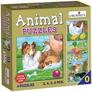 Creative Puzzle Animal numéro 0 (6 pièces) - Publicité