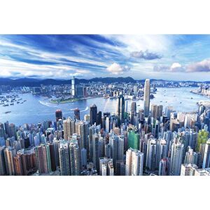 FFLFFL Puzzle 3000 pièces pour adultes, puzzle de 3000 pièces Panorama Hong Kong 3000 pièces Cadeau pour adultes et enfants - Publicité