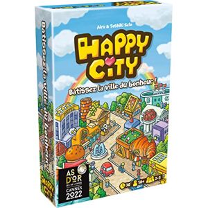 Asmodee Cocktail Games   Happy City   As d'Or 2022   Jeu de société   À partir de 10 ans   2 à 5 joueurs   30 minutes - Publicité