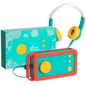 Lunii Ma Fabrique à Histoires Modèle 3 avec Casque Octave et Coque Odile Orange Conteuse pour Enfants de 3 à 8 Ans Livre Audio de 24 Histoires interactives Inclus Nouveau Modèle - Publicité