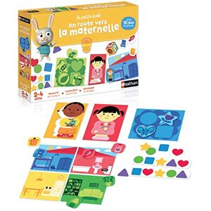 Nathan La Petite Ecole, En Route Vers la Maternelle Découvrir les Couleurs et les Formes, Jeu des 4 Amis Educatif Coffret de Plus de 10 Jeux Progressifs Pour Enfants de 2 à 4 ans - Publicité