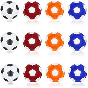 Firschoie 12 Ballons de Table Baby-Foot, 32mm Balles de Table Baby Foot, ABS Mini Ballons de Baby-Foot, 5 en Couleur Jeu de Société de Football pour Adultes Enfants - Publicité