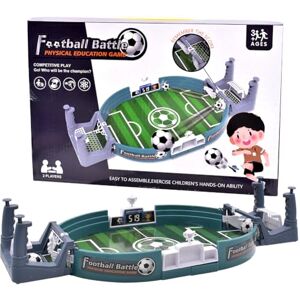 BuLKee Mini Football avec 2 Balles,Mini Jeu Interactif de Baby Foot, Jeu Interactif de Baby Foot Jeux de société interactifs Parent-Enfant Fun Interactive Soccer Game Jouet de Table de Football pour Deux - Publicité