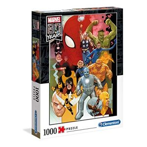 Clementoni - Puzzle 80 Years 1000pz Marvel Other, 39534, Multicolore, One Size - Publicité