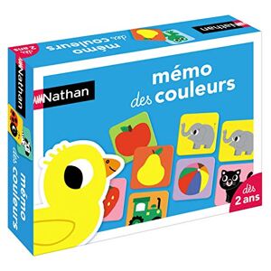 Nathan - Mémo Jeu éducatif pour associer Images et Couleurs dès 2 Ans, 31616, Multicolore - Publicité