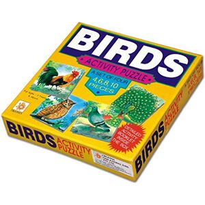 (CRE0712) *** Creative Puzzles Birds Activity Puzzle 4 Puzzles - Publicité