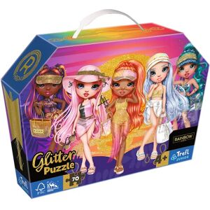 Trefl - Rainbow High, Les Poupées Paillettes Glitter 70 Pièces, Boîte avec Poignée, Puzzle Brillant pour Les Peitits Amateurs de la Mode, Jeu pour Enfants Plus de 4 Ans, 53020, Taille Unique - Publicité