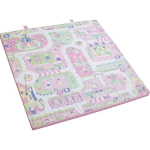 roba Tapis de Jeu Pliable pour Jouer et Ramper "Prinzessin" 120X120 cm Convertible en Matelas de Voyage 60x120 Rose - Publicité