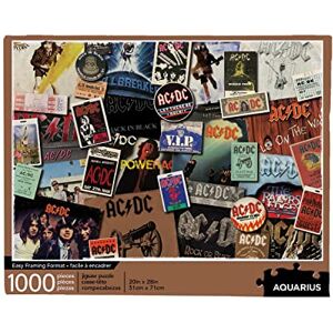 AQUARIUS 65305 AC/DC Albums 1000 Piece Jigsaw Puzzle, Multicolor - Publicité