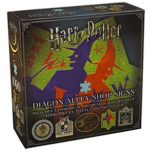 The Noble Collection Harry Potter 5 x Diagon Alley 200pc Jigsaw Puzzles by Diagon Alley Shop Signs Harry Potter Film Set Movie Props Wand Gifts for Family, Friends & Harry Potter Fans - Publicité