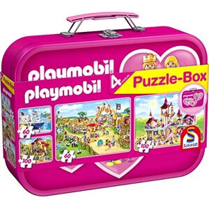 Schmidt Spiele 56498 Playmobil Pink Coffret de puzzles 2 x 60 2 x 100 pièces - Publicité