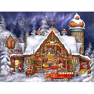 Vermont Christmas Company Puzzle de Noël pour adultes et familles – Puzzle de Noël de 550 pièces pour adultes – Puzzles entièrement emboîtables avec pièces de forme aléatoire - Publicité