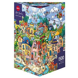 Heye - Mal Puzzle Happytown 1500 Pièces, 29744, Multicolore - Publicité