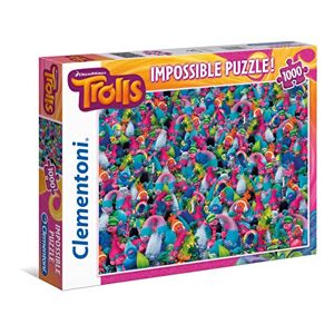 Clementoni 39369.5 Puzzle Impossible Les Trolls 1000 Pièces - Publicité