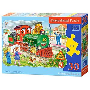Castorland Green Locomotive B-03433-1 Puzzle 30 pièces Multicolore - Publicité