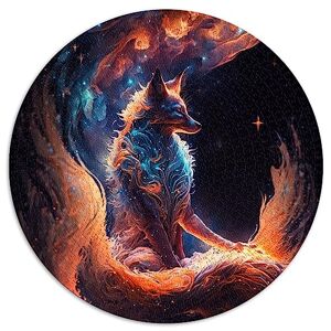 SIBREA Puzzle 1000 pièces Kurama Un Renard à Neuf queues Puzzle Circulaire pour Adultes et Enfants à partir de 12 Ans Puzzles en Carton Puzzle de Noël Cadeaux Taille : 67,5 x 67,5 - Publicité