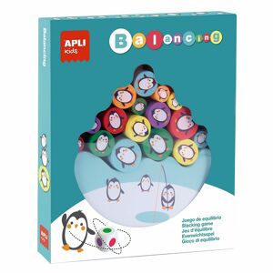 Apli kids Puzzle 16 pièces sur le thème des pingouins, jeu d'équilibre Vert bourgeon