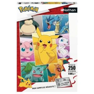 Puzzle 250 Pièces - Nathan - Types De Pokémon - Pour Enfants Dès 8 Ans Jaune TU - Publicité