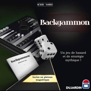 Serie Noire Backgammon - Jeu De Plateau - Dujardin - Affrontez-vous Dans Des Parties De Backgammon Riches En Rebondissements ! Noir TU - Publicité