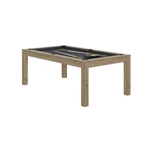 RENE PIERRE Billard Charme Chene Sable Drap Slate Grey 203x116x78cm + plateaux table