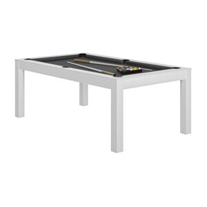 RENE PIERRE Billard Charme Blanc Drap Slate Grey 203x116x78cm + plateaux table - Publicité