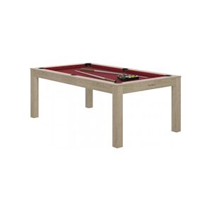 RENE PIERRE Billard Charme Oslo Drap Rouge 203x116x78cm + plateaux table