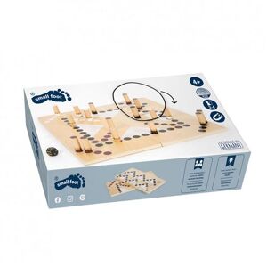 small foot 12218 Ludo and Ladders "Gold Edition", modern board game, in trendy colours, for 2-4 players, ages 4+ years - Publicité