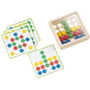 Non communiqué Apprendre Les Mathématiques - plateau en mosaïque avec des balles colorées - jeu Montessori Multicolore - Publicité