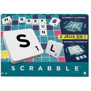 Jeu classique Mattel Scrabble 2 En 1 Avec Plateau Réversible Multicolore - Publicité